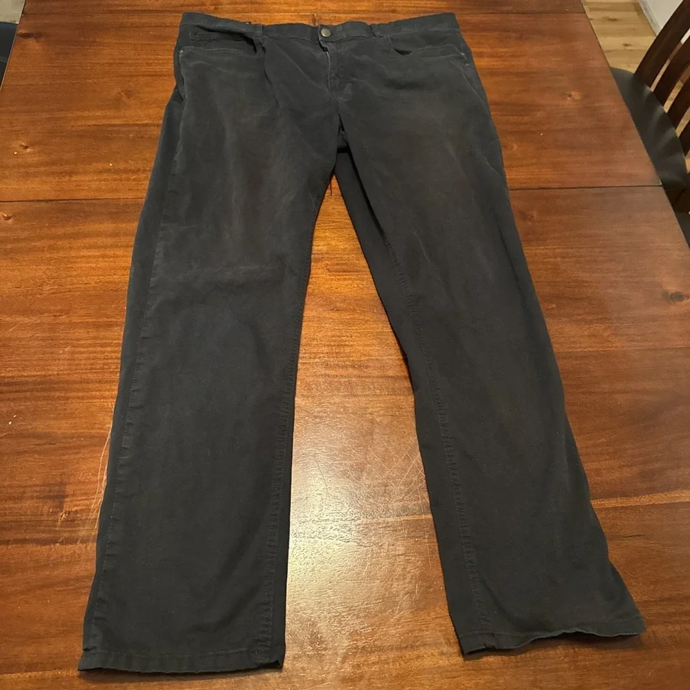 English Laundry Black Pants‎ Men's 40x32 Stretch Flat Front Cotton Spandex